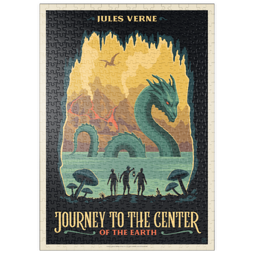 Darstellung des Puzzle Motivs puzzleplate Journey To The Center Of The Earth: Jules Vern 500 Puzzle