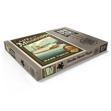 Darstellung des Puzzle Motivs Life On The Mississippi: Mark Twain 100 Puzzle Schachtel Ansicht1