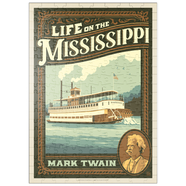 Darstellung des Puzzle Motivs puzzleplate Life On The Mississippi: Mark Twain 200 Puzzle