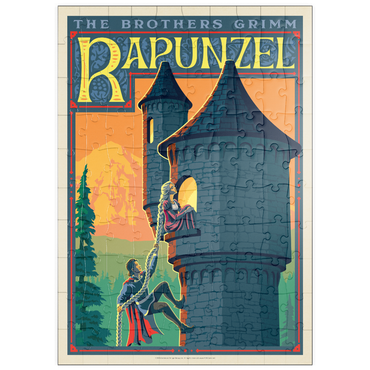 Darstellung des Puzzle Motivs puzzleplate Rapunzel: Brothers Grimm 100 Puzzle