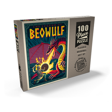 Darstellung des Puzzle Motivs The Legend Of Beowulf 100 Puzzle Schachtel Ansicht2