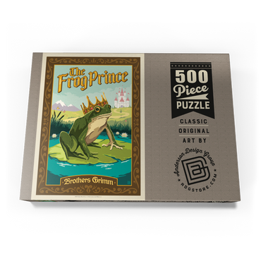 Darstellung des Puzzle Motivs The Frog Prince: Brothers Grimm 500 Puzzle Schachtel Ansicht3