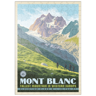 Darstellung des Puzzle Motivs puzzleplate 7 Summits: Mont Blanc-Tallest Mountain in Western Europe 200 Puzzle