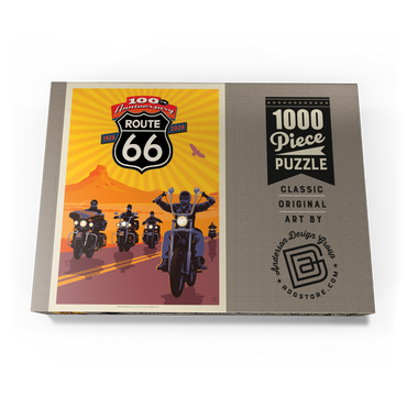 Darstellung des Puzzle Motivs 100th Anniversary Of Route 66 - Bikers Ride 1000 Puzzle Schachtel Ansicht3