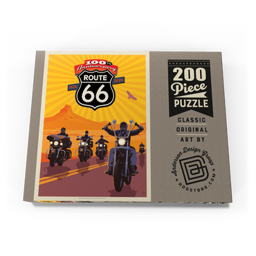 Darstellung des Puzzle Motivs 100th Anniversary Of Route 66 - Bikers Ride 200 Puzzle Schachtel Ansicht3