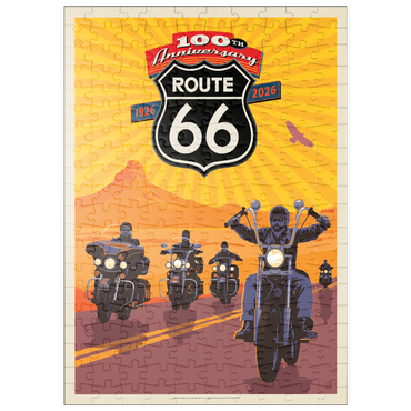 Darstellung des Puzzle Motivs puzzleplate 100th Anniversary Of Route 66 - Bikers Ride 200 Puzzle