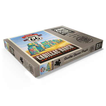 Darstellung des Puzzle Motivs 100th Anniversary Of Route 66 - Cadillac Ranch, Amarillo Texas Sunset 200 Puzzle Schachtel Ansicht1