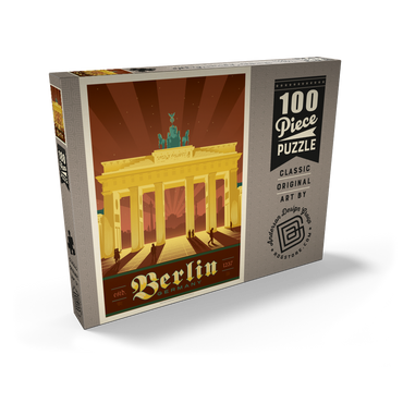 Darstellung des Puzzle Motivs Germany: Berlin Brandenburg Gate 100 Puzzle Schachtel Ansicht2