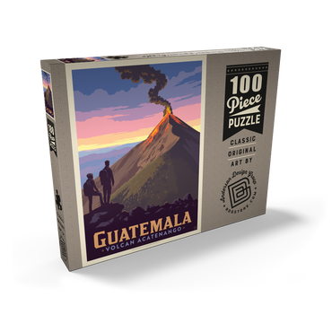 Darstellung des Puzzle Motivs Guatemala: Volcan Acatenango 100 Puzzle Schachtel Ansicht2
