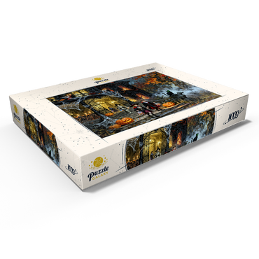 Darstellung des Puzzle Motivs Haunted Victorian Mansion Halloween Night 1000 Puzzle Schachtel Ansicht1