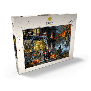 Darstellung des Puzzle Motivs Haunted Victorian Mansion Halloween Night 100 Puzzle Schachtel Ansicht2