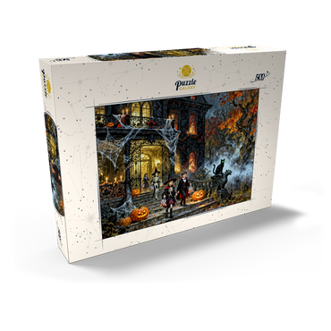 Darstellung des Puzzle Motivs Haunted Victorian Mansion Halloween Night 500 Puzzle Schachtel Ansicht2