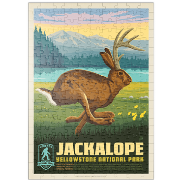 Darstellung des Puzzle Motivs puzzleplate Legends Of The National Parks: Yellowstone's Jackalope 200 Puzzle