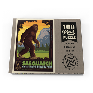 Darstellung des Puzzle Motivs Legends Of The National Parks: Kings Canyon's Sasquatch 100 Puzzle Schachtel Ansicht3