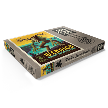 Darstellung des Puzzle Motivs Legends Of The National Parks: Acadia's Wendigo 100 Puzzle Schachtel Ansicht1