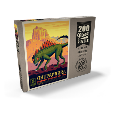 Darstellung des Puzzle Motivs Legends Of The National Parks: Guadalupe Mountains Chupacabra 200 Puzzle Schachtel Ansicht2