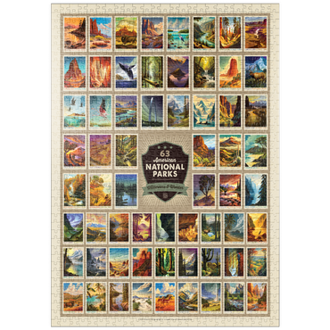 Darstellung des Puzzle Motivs puzzleplate 63 Image National Park Print: by Arden von Haeger 1000 Puzzle