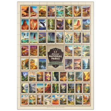 Darstellung des Puzzle Motivs puzzleplate 63 Image National Park Print: by Arden von Haeger 100 Puzzle