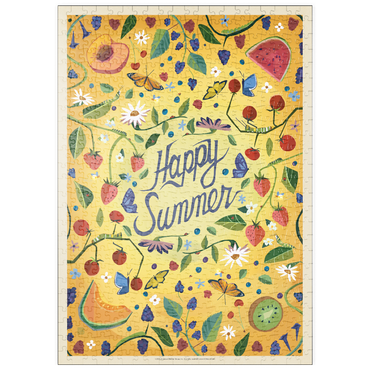 Darstellung des Puzzle Motivs puzzleplate Happy Summer Fruit and Floral Garden 500 Puzzle