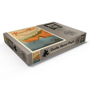 Darstellung des Puzzle Motivs Pictured Rocks, MI: Lake Superior 1000 Puzzle Schachtel Ansicht1