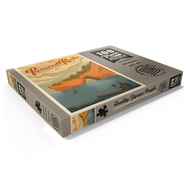 Darstellung des Puzzle Motivs Pictured Rocks, MI: Lake Superior 100 Puzzle Schachtel Ansicht1
