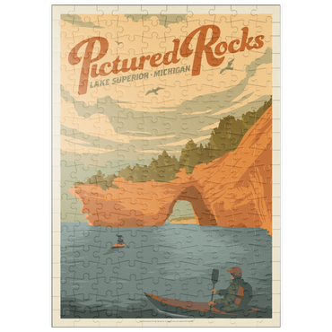 Darstellung des Puzzle Motivs puzzleplate Pictured Rocks, MI: Lake Superior 200 Puzzle