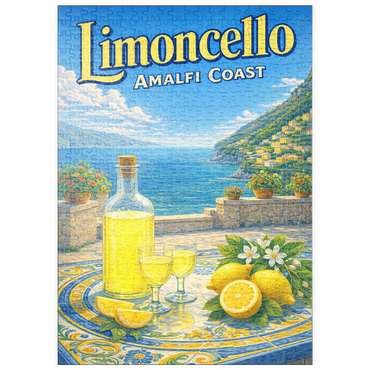 Darstellung des Puzzle Motivs puzzleplate Limoncello - Lemon Terrace, Amalfi Coast 500 Puzzle