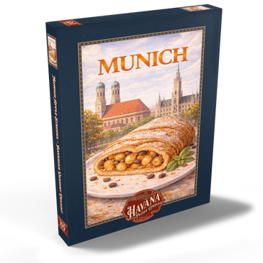Darstellung des Puzzle Motivs Munich Apple Strudel – Bavarian Dessert Delight 100 Puzzle Schachtel Ansicht2