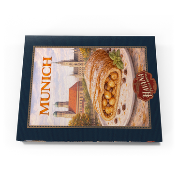 Darstellung des Puzzle Motivs Munich Apple Strudel – Bavarian Dessert Delight 100 Puzzle Schachtel Ansicht3