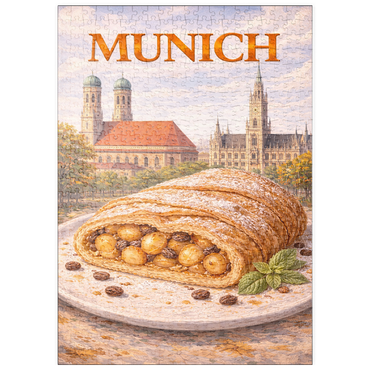 Darstellung des Puzzle Motivs puzzleplate Munich Apple Strudel – Bavarian Dessert Delight 500 Puzzle