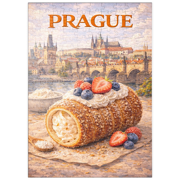 Darstellung des Puzzle Motivs puzzleplate Prague Trdelník – Sweet Czech Street Pastry 200 Puzzle