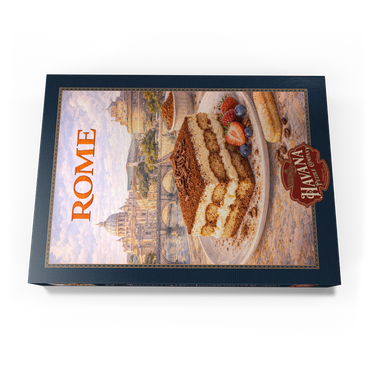 Darstellung des Puzzle Motivs Rome Tiramisu – Classic Italian Coffee Dessert 1000 Puzzle Schachtel Ansicht3