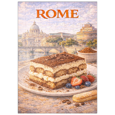 Darstellung des Puzzle Motivs puzzleplate Rome Tiramisu – Classic Italian Coffee Dessert 200 Puzzle