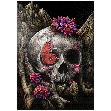 Darstellung des Puzzle Motivs puzzleplate A Glance of Evanescence Skull - Sarah Richter 1000 Puzzle