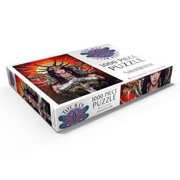 Darstellung des Puzzle Motivs Aurora Mortis Samurai Warrior - Sarah Richter 1000 Puzzle Schachtel Ansicht1