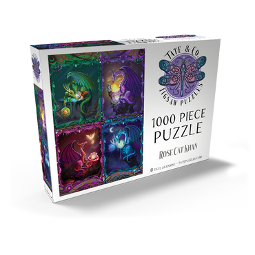 Darstellung des Puzzle Motivs The Time Dragons - Rose Cat Khan 1000 Puzzle Schachtel Ansicht2