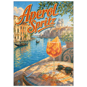 Darstellung des Puzzle Motivs puzzleplate Aperol Spritz - Venice Grand Canal Sunset 100 Puzzle