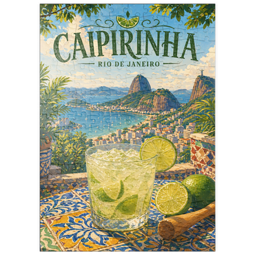 Darstellung des Puzzle Motivs puzzleplate Caipirinha - Rio de Janeiro Coastal View 200 Puzzle