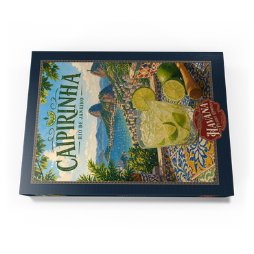 Darstellung des Puzzle Motivs Caipirinha - Rio de Janeiro Coastal View 500 Puzzle Schachtel Ansicht3