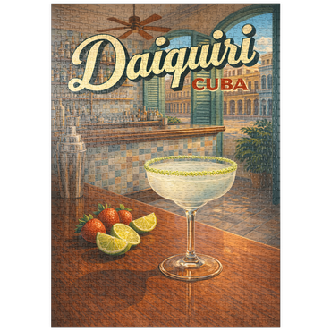 Darstellung des Puzzle Motivs puzzleplate Daiquiri - Cuba, Tropical Bar Scene 1000 Puzzle