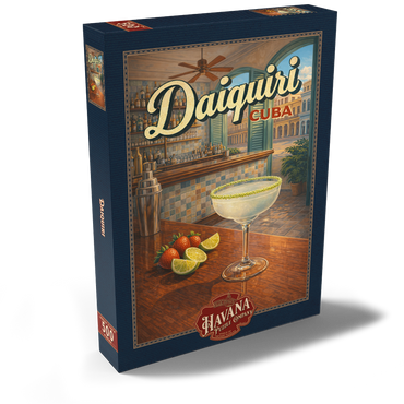 Darstellung des Puzzle Motivs Daiquiri - Cuba, Tropical Bar Scene 500 Puzzle Schachtel Ansicht2