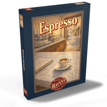 Darstellung des Puzzle Motivs Italian Espresso - Cafe Scene 200 Puzzle Schachtel Ansicht2