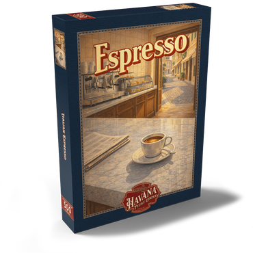 Darstellung des Puzzle Motivs Italian Espresso - Cafe Scene 500 Puzzle Schachtel Ansicht2