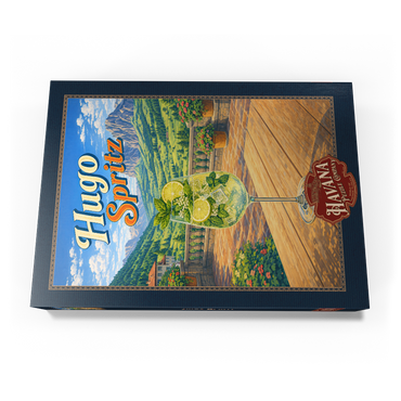 Darstellung des Puzzle Motivs Hugo Spritz - Alpine Mountain Terrace 1000 Puzzle Schachtel Ansicht3