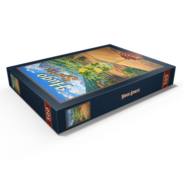 Darstellung des Puzzle Motivs Hugo Spritz - Alpine Mountain Terrace 500 Puzzle Schachtel Ansicht1