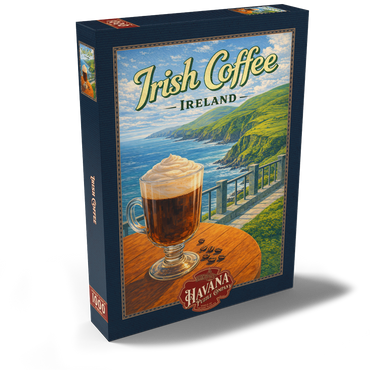 Darstellung des Puzzle Motivs Irish Coffee - Ireland's Coastal Cliffs 1000 Puzzle Schachtel Ansicht2