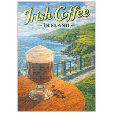 Darstellung des Puzzle Motivs puzzleplate Irish Coffee - Ireland's Coastal Cliffs 200 Puzzle