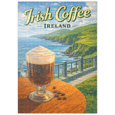 Darstellung des Puzzle Motivs puzzleplate Irish Coffee - Ireland's Coastal Cliffs 500 Puzzle