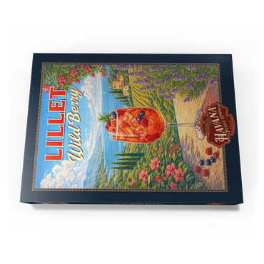Darstellung des Puzzle Motivs Lillet Wild Berry - French Riviera Coastal Cocktail Sunset 500 Puzzle Schachtel Ansicht3