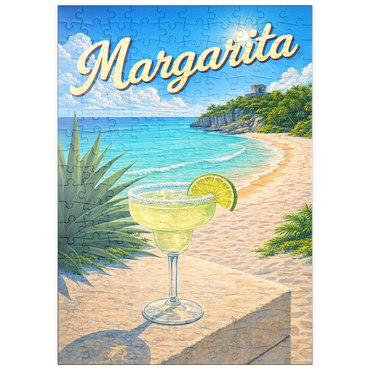 Darstellung des Puzzle Motivs puzzleplate Margarita - Beach Cocktail at Sunset 200 Puzzle